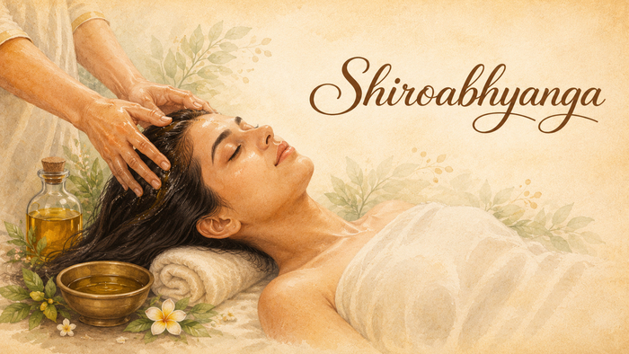 Shiroabhyanga, die Kopfmassage