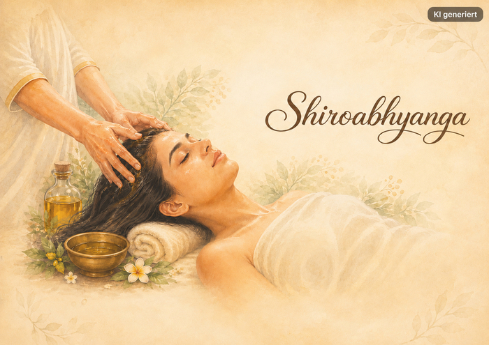 Shiroabhyanga, die Kopfmassage